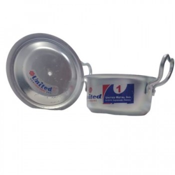 United Pure Silver Finish Cooking Pot (Pateela) no. 10
