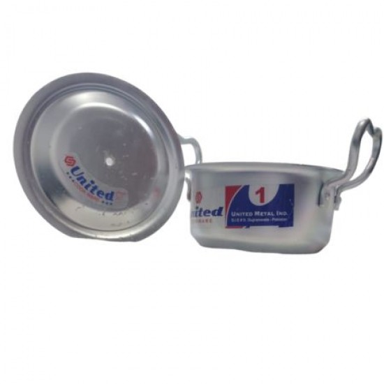 United Pure Silver Finish Cooking Pot (Pateela) no. 7
