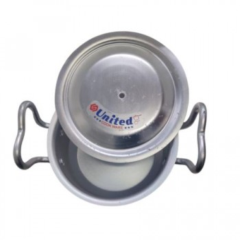 United Pure Silver Finish Cooking Pot (Pateela) no. 9