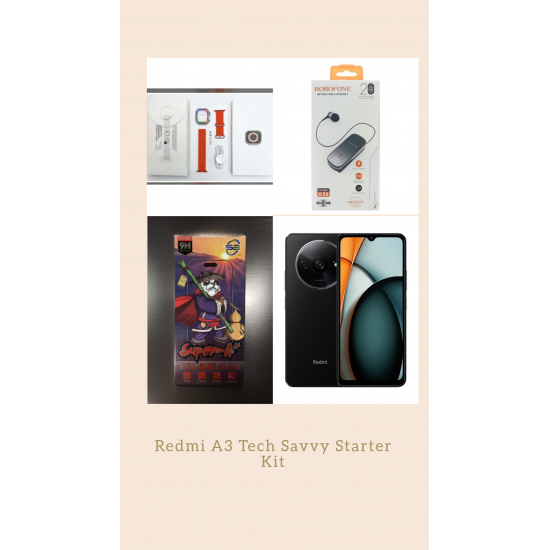 Redmi A3 Tech Savvy Starter Kit (Limited Time Offer Only)